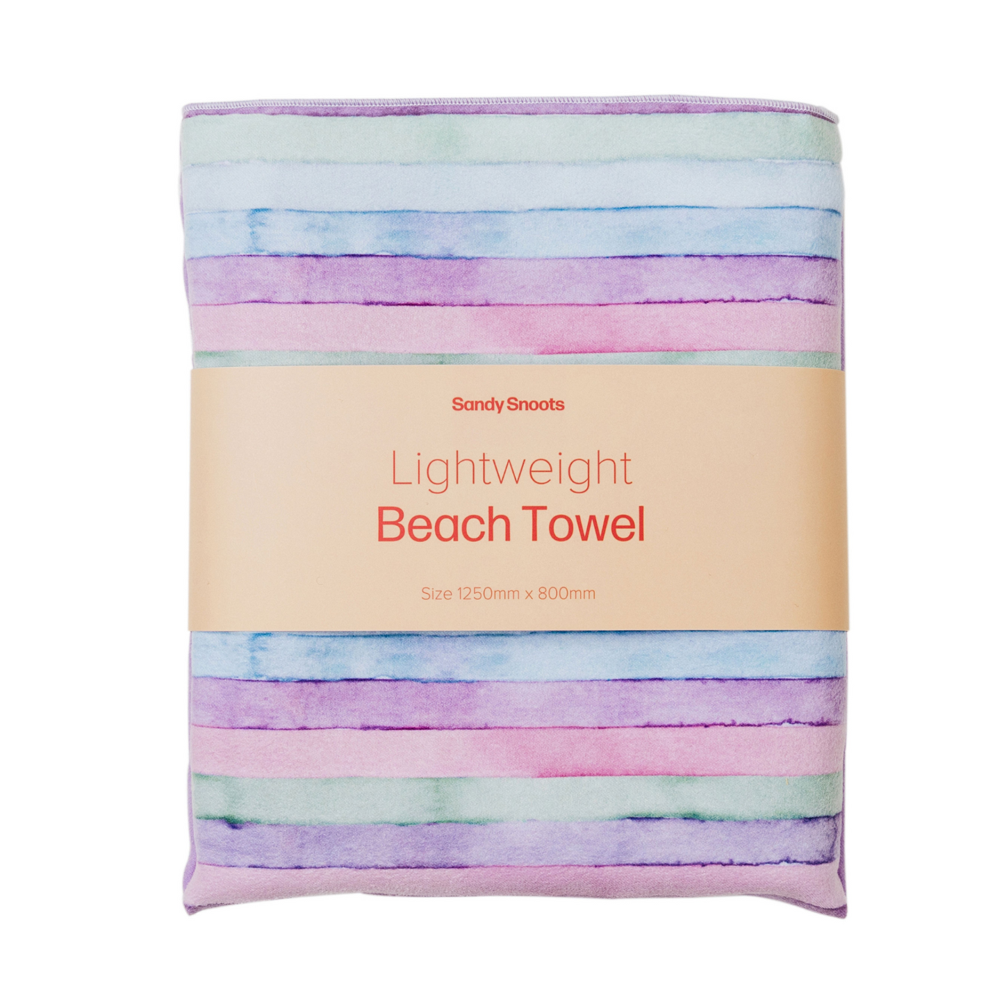 Pastel Stripe Lightweight Microfibre Dog Beach Travel Towel Australia
