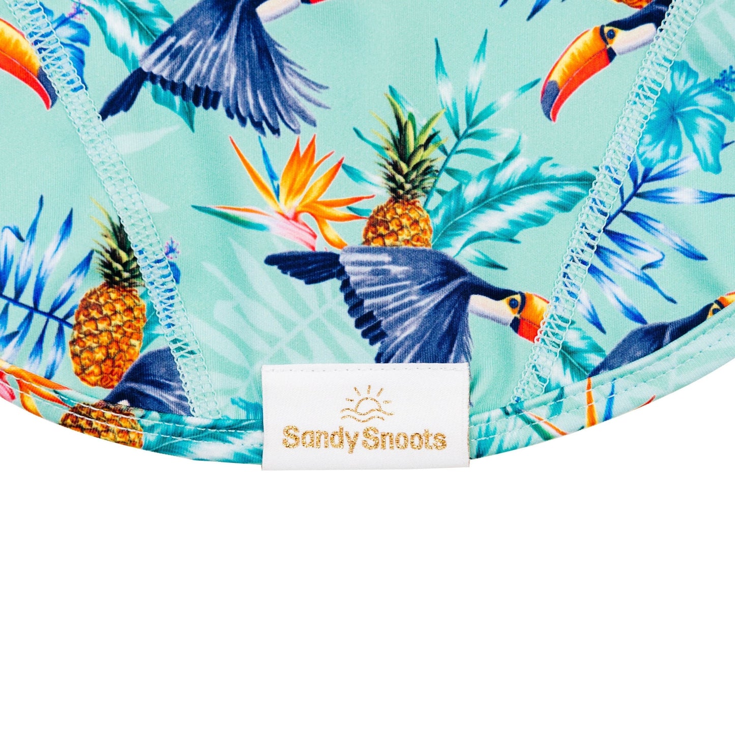 Tropical Toucan Pineapple Sun Protective Dog Rashie Australia
