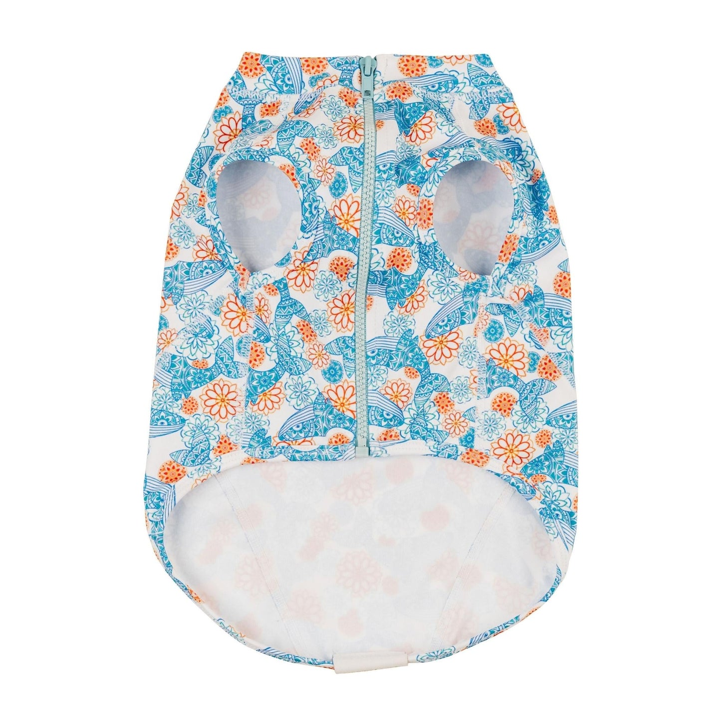 Blue Mandala Whale Sun Protective Dog Rashie Australia