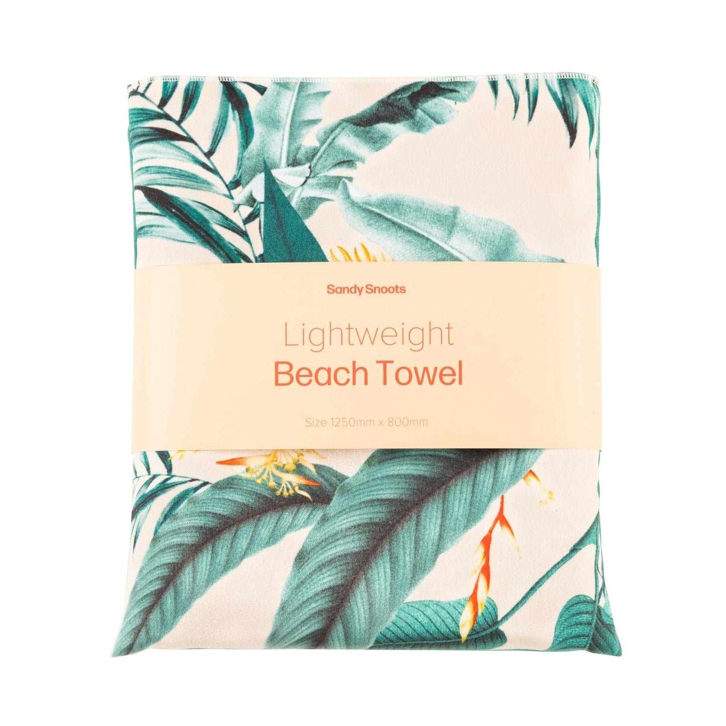 Lightweight Microfibre Tropical Green Leaves Dog Travel Beach Towel Australia