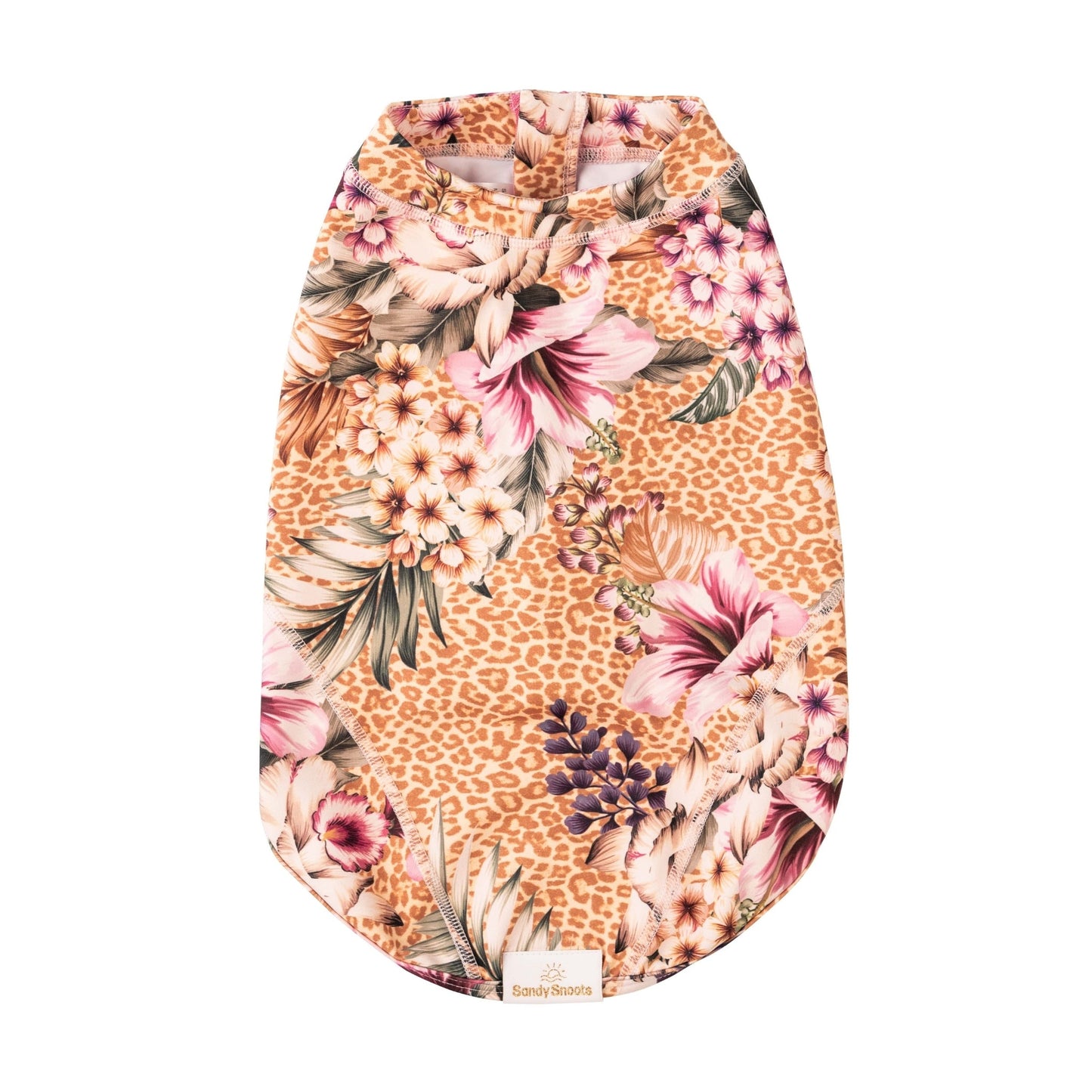 Floral Animal Print Sun Protective Dog Rashie Australia
