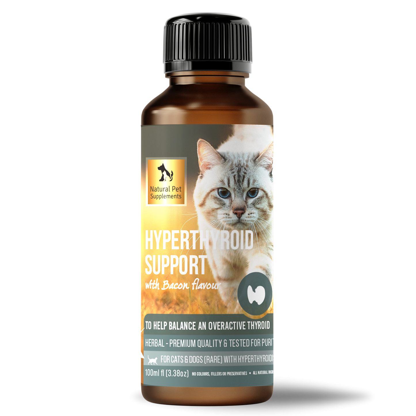 Hyperthyroid Support Herbal Tincture for Cats 100ml