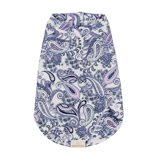 Purple Paisley Sun Protective Dog Rashie Australia